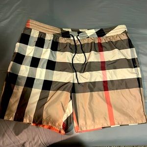 Burberry Exaggerated Check Drawcord Swim Shorts 3XL